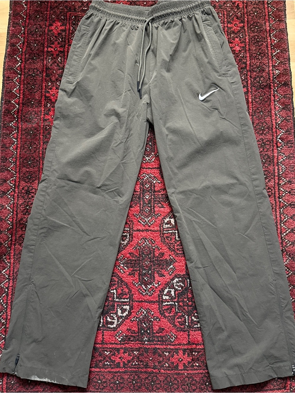 Nike Olive Green Nylon Pant Mens Size Large Made In USA